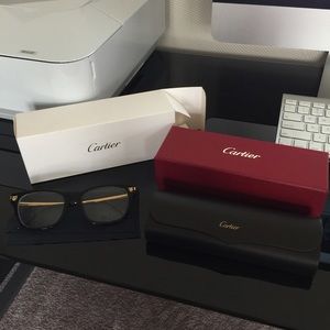 Cartier Panthers De Cartier Black Frames